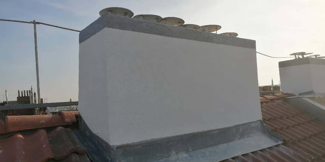 Po opravě: Oprava komína